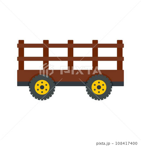 Farm tow icon. Flat illustration of farm tow vector icon for web design 108417400
