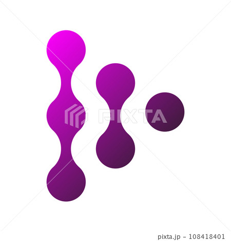 Triangle Abstract Asymmetric Dots Logo. Illustration Vector. EPS Triangle Abstract Asymmetric Dots Logo. Illustration Vector. EPS 108418401