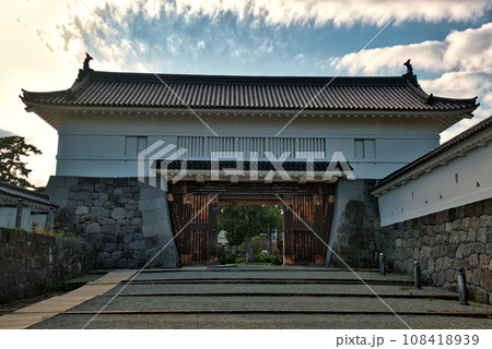 小田原城 二の丸 巨木と銅門の風景 108418939