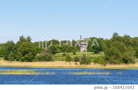 View of Kizhi Historical Park from Lake Onega View of Kizhi Historical Park from Lake Onega 108421081