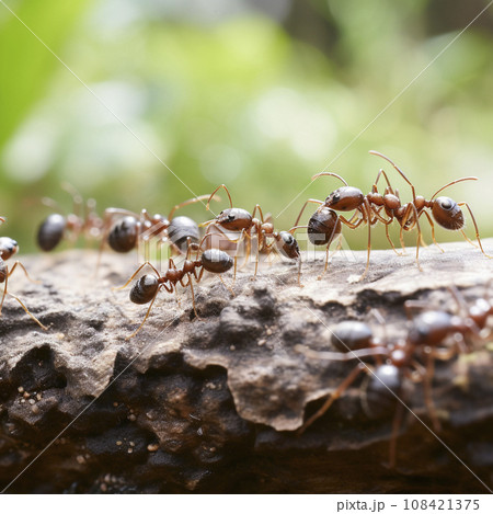 row of army ants on march row of army ants on march 108421375