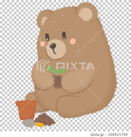 Crayon bear 108421784