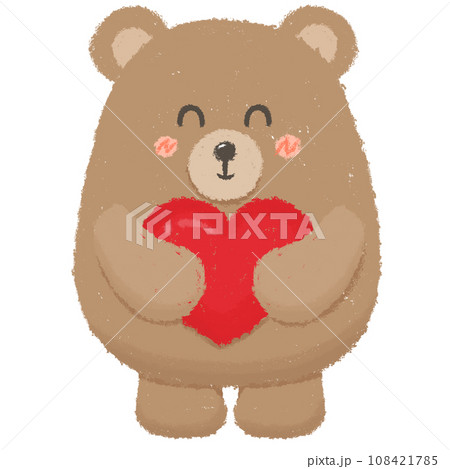 Crayon bear 108421785