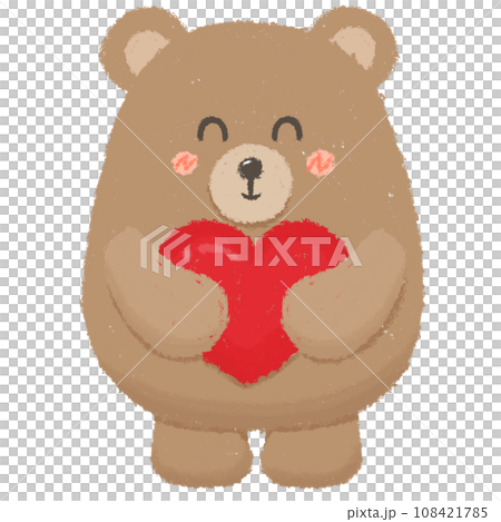 Crayon bear 108421785