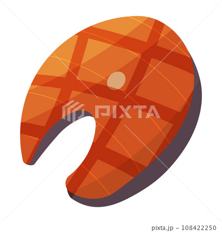 fish steak bbq fried cook icon element 108422250