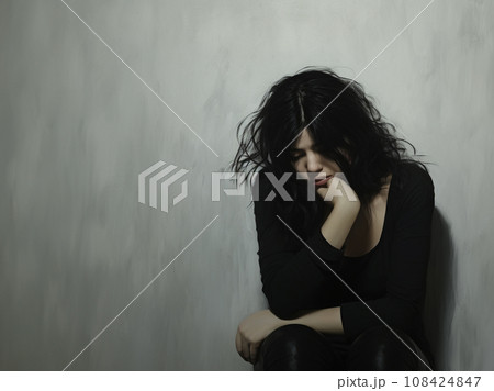落ち込む女性 落ち込む女性 108424847