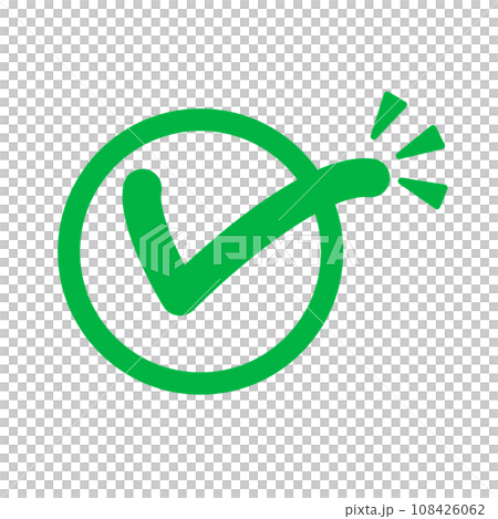 Green highlighted checkbox icon. Completion of work. vector. Green highlighted checkbox icon. Completion of work. vector. 108426062