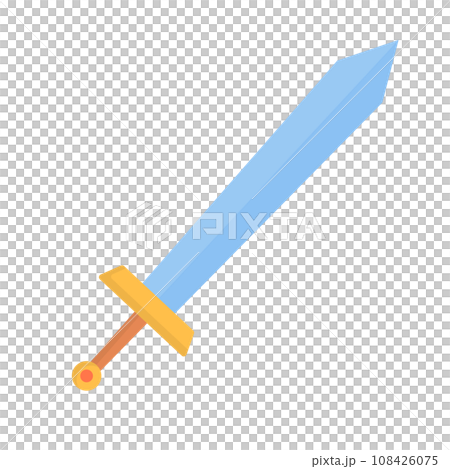 Warrior sword icon. Weapon icon. vector. 108426075