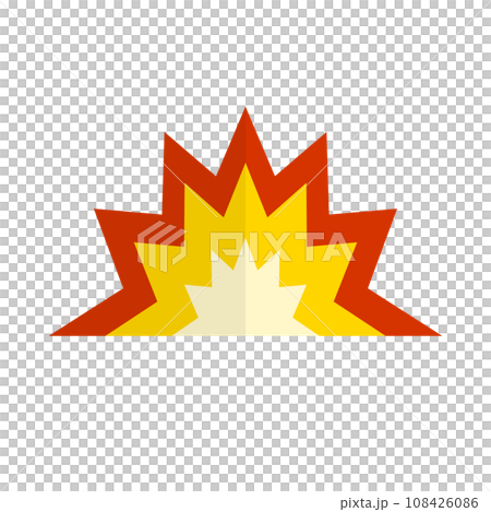 Explosion icon. Explosion effect icon. vector. 108426086