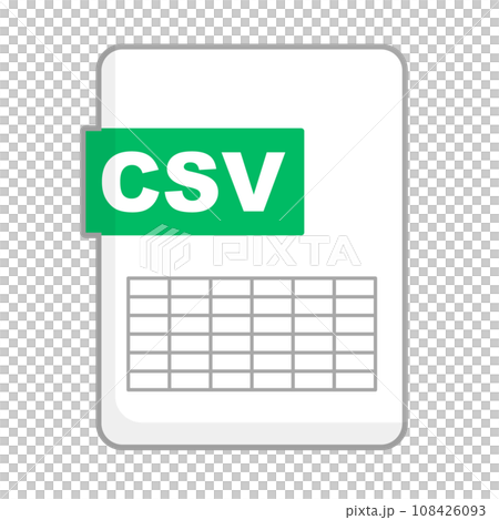 CSV file icon CSV file icon 108426093