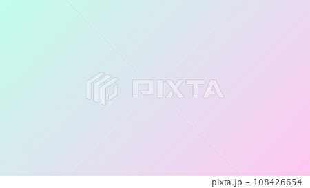 寒色系のパステルカラーのグラデーション - おしゃれでかわいい背景素材 - 16:9 108426654