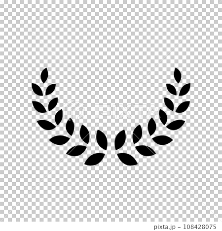 Simple laurel wreath vector icon - Stock Illustration [108428075] - PIXTA