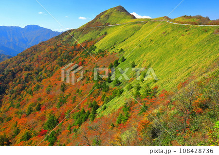 快晴下のUFOラインの紅葉（自念子の頭） 108428736