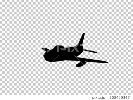 Flight silhouette 108430347