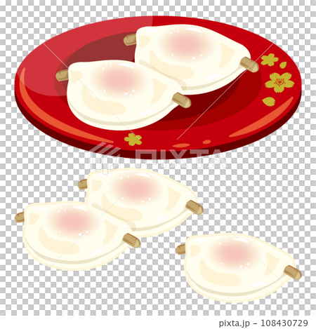 盤子裡的花瓣麻糬 108430729