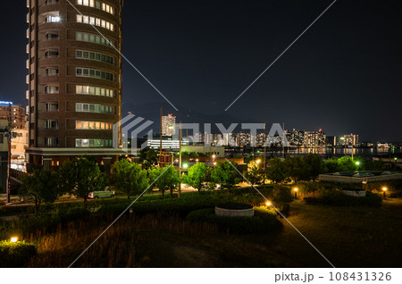 びわ湖浜大津夜景 びわ湖浜大津夜景 108431326