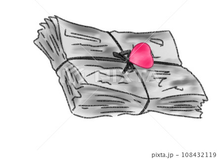 新聞紙のイラスト 新聞紙のイラスト 108432119