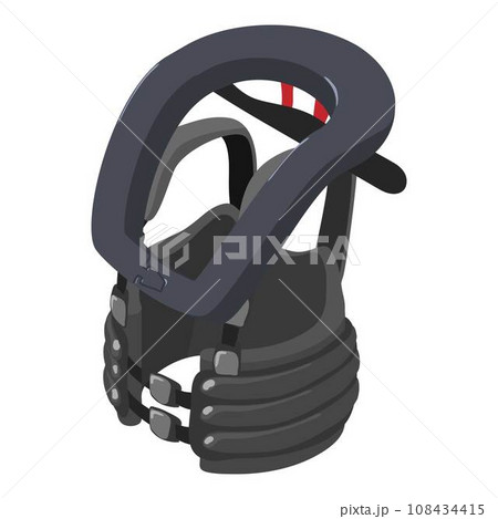 Karting equipment icon. Isometric illustration of karting equipment vector icon for web 108434415