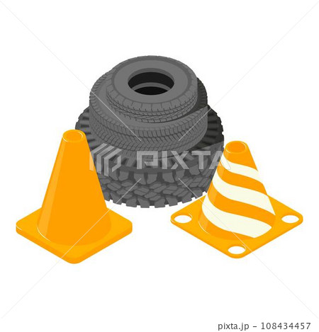 Automotive safety icon. Isometric illustration of automotive safety vector icon for web Automotive safety icon. Isometric illustration of automotive safety vector icon for web 108434457
