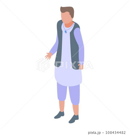 Indian husband icon. Isometric of indian husband vector icon for web design isolated on white background Indian husband icon. Isometric of indian husband vector icon for web design isolated on white background 108434482