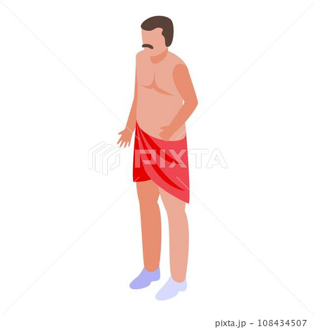 Indian culture man icon. Isometric of indian culture man vector icon for web design isolated on white background Indian culture man icon. Isometric of indian culture man vector icon for web design isolated on white background 108434507
