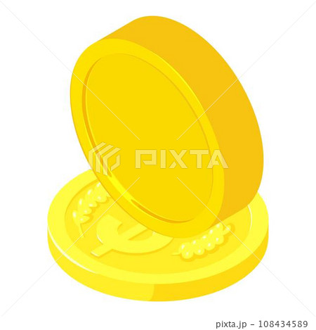 Cryptocurrency concept icon. Isometric illustration of cryptocurrency concept vector icon for web 108434589