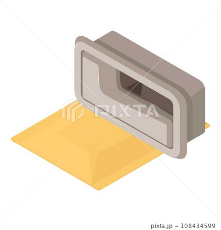 Car handle icon. Isometric illustration of car handle vector icon for web Car handle icon. Isometric illustration of car handle vector icon for web 108434599