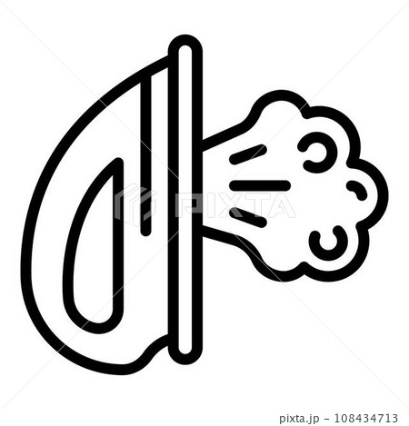 Ironing icon. Outline ironing vector icon for web design isolated on white background 108434713