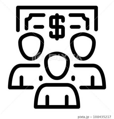 Money customer icon. Outline money customer vector icon for web design isolated on white background Money customer icon. Outline money customer vector icon for web design isolated on white background 108435217