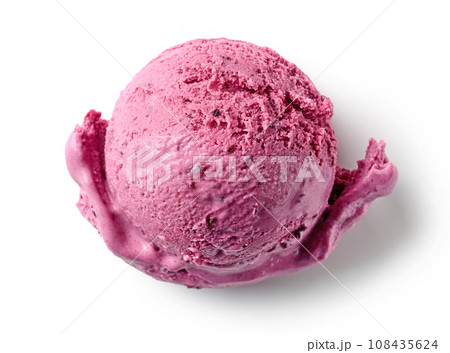 pink ice cream ball 108435624
