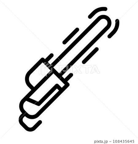 Garden electric chainsaw icon. Outline garden electric chainsaw vector icon for web design isolated on white background Garden electric chainsaw icon. Outline garden electric chainsaw vector icon for web design isolated on white background 108435645