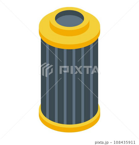 Car air filter icon. Isometric of car air filter vector icon for web design isolated on white background 108435911