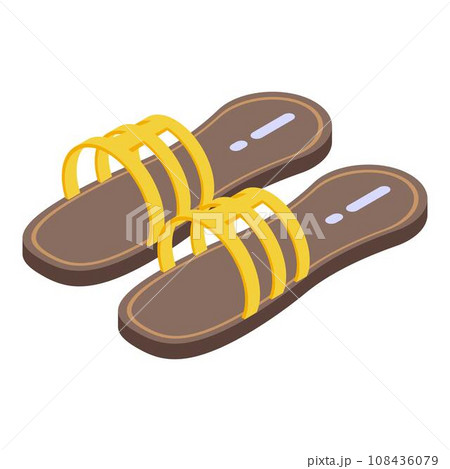 Sponge sandals icon. Isometric of sponge sandals vector icon for web design isolated on white background 108436079