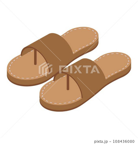 Boy sandals icon. Isometric of boy sandals vector icon for web design isolated on white background 108436080