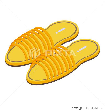Sandals icon. Isometric of sandals vector icon for web design isolated on white background 108436095