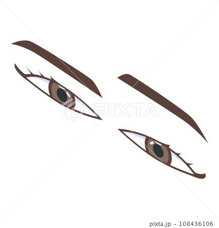 Thinking eyes icon. Isometric of thinking eyes vector icon for web design isolated on white background Thinking eyes icon. Isometric of thinking eyes vector icon for web design isolated on white background 108436106