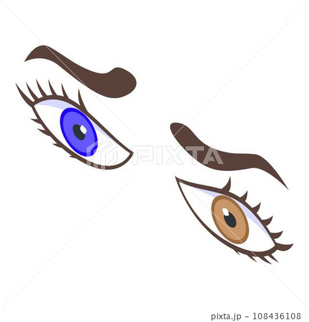 Emotional eyes icon. Isometric of emotional eyes vector icon for web design isolated on white background Emotional eyes icon. Isometric of emotional eyes vector icon for web design isolated on white background 108436108