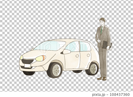 car and man in suit 108437360