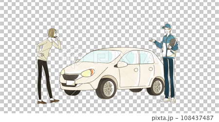 工作人員講解汽車相關知識 108437487