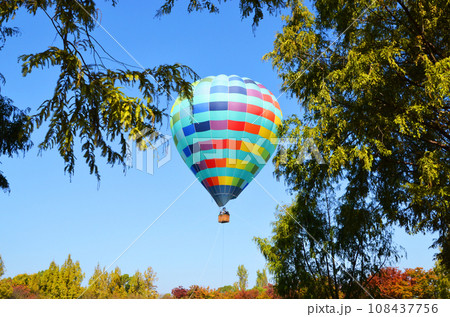 熱気球の係留フライト 108437756