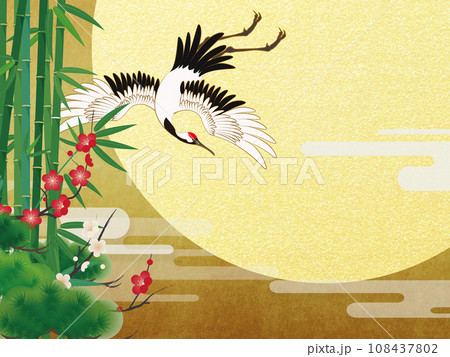 和モダンなイラスト(松竹梅) 和モダンなイラスト(松竹梅) 108437802