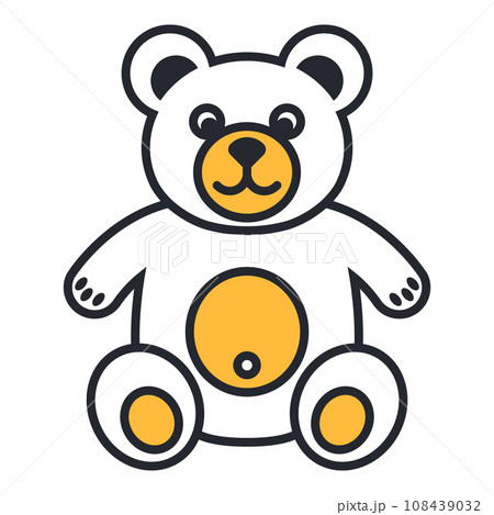 soft toy teddy bear icon. soft toy teddy bear icon. 108439032