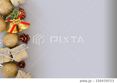クリスマスカード（グレー） 108439553
