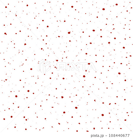 赤いグランジのテクスチャ - 複数の飛び散った血液や液体のイメージ素材 108440677