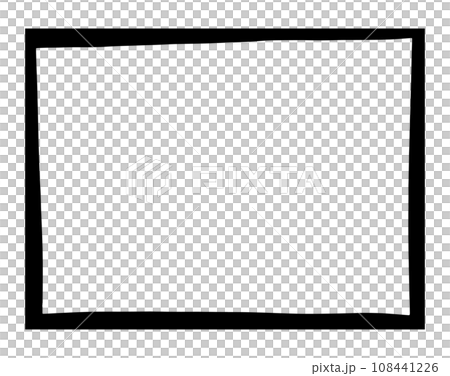 墨 枠 手描き 墨 枠 手描き 108441226