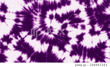 絞り染めにしたカラフルな布 108441583