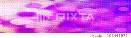 Purple, pink panorama bokeh for holidays and new year backgrounds, Usable for banner, poster, Ad, events, party, sale, celebrations, and various design works 108441973