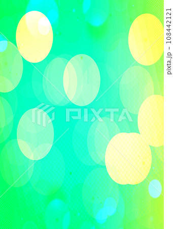 Green, yellow bokeh vertical with copy space for text or image, Usable for banner, poster, Ad, events, party, events, sale, celebrations, and various design works 108442121