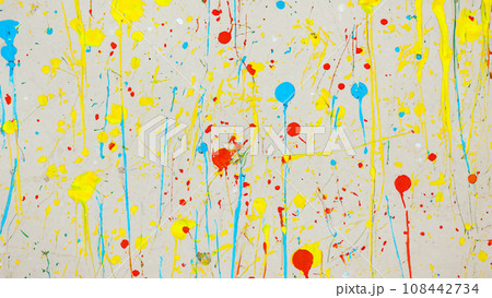 飛び散ったペンキの背景 108442734