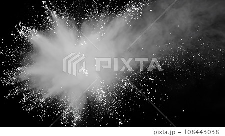 白い粉が破裂している背景 108443038